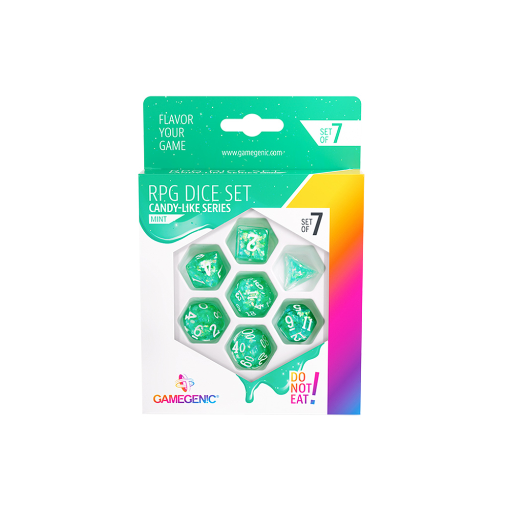GameGenic - RPG Dice Set - Candy-like Series - Mint