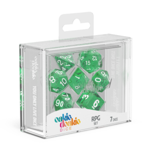 oakie doakie DICE RPG Set Speckled: Green (7)