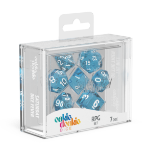 oakie doakie DICE RPG Set Speckled: Light Blue (7)